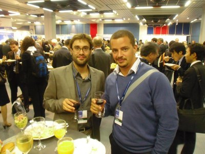 Juanma and Luis at ICAS 2010 coffe break